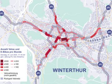 Velozählung in Winterthur