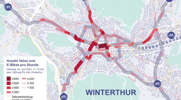 Velozählung in Winterthur