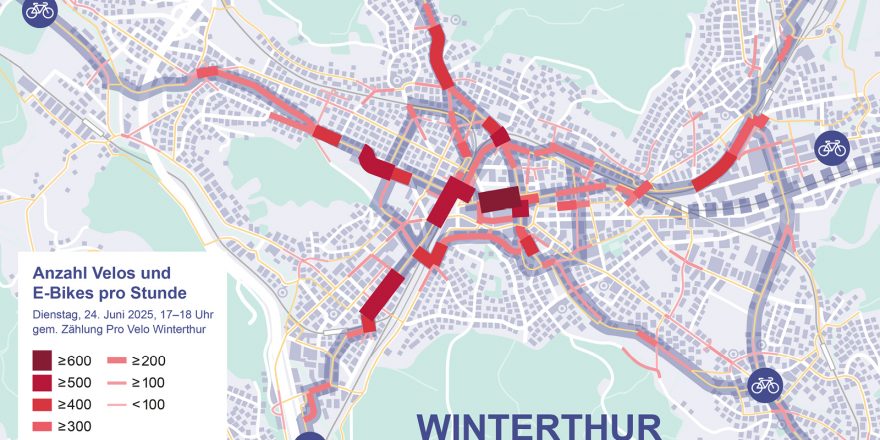 Velozählung in Winterthur