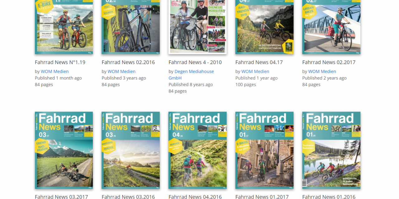 Fahrradmagazine online lesen