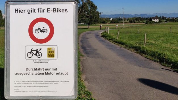 Fahrverbot für schnelle E-Bikes in Dübendorf
