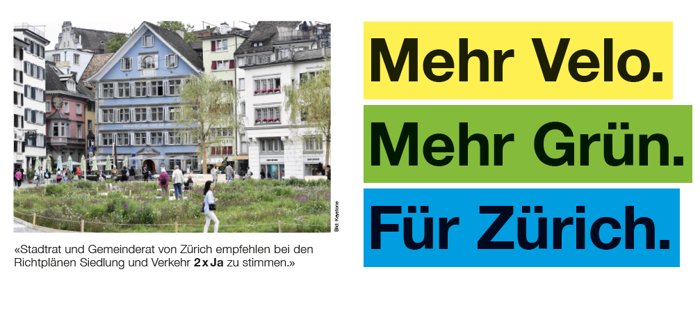 Abstimmung zu Richtplan Siedlung und Verkehr Stadt Zürich