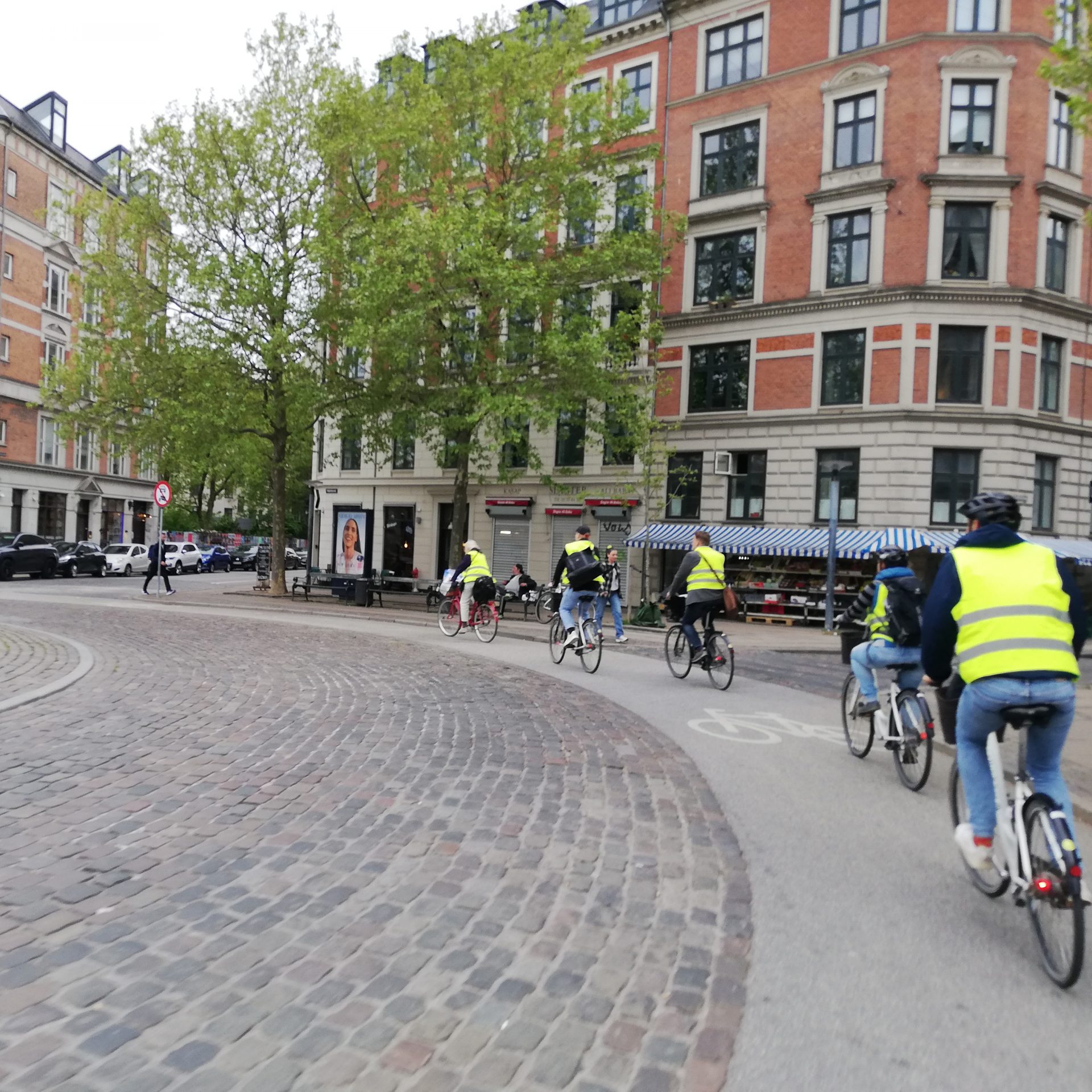 Sicherer Kreisel für Velofahrende in Kopenhagen
