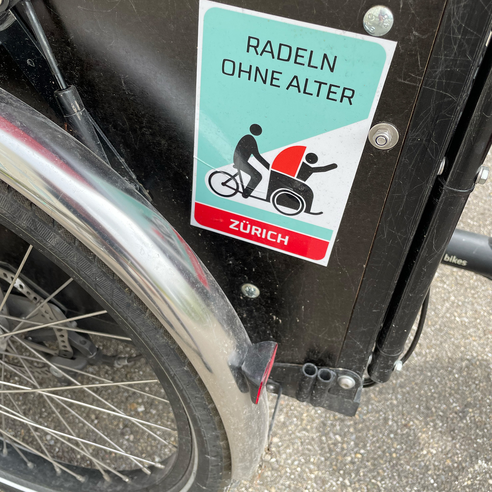  Das sympathische Logo des Vereins «Radeln ohne Alter».