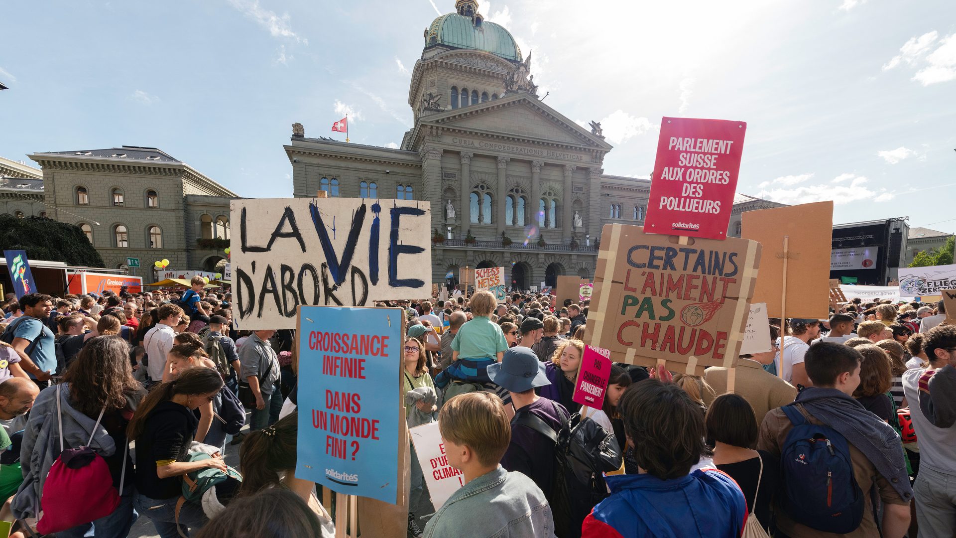 Nationale Klimademo in Bern am 30. September