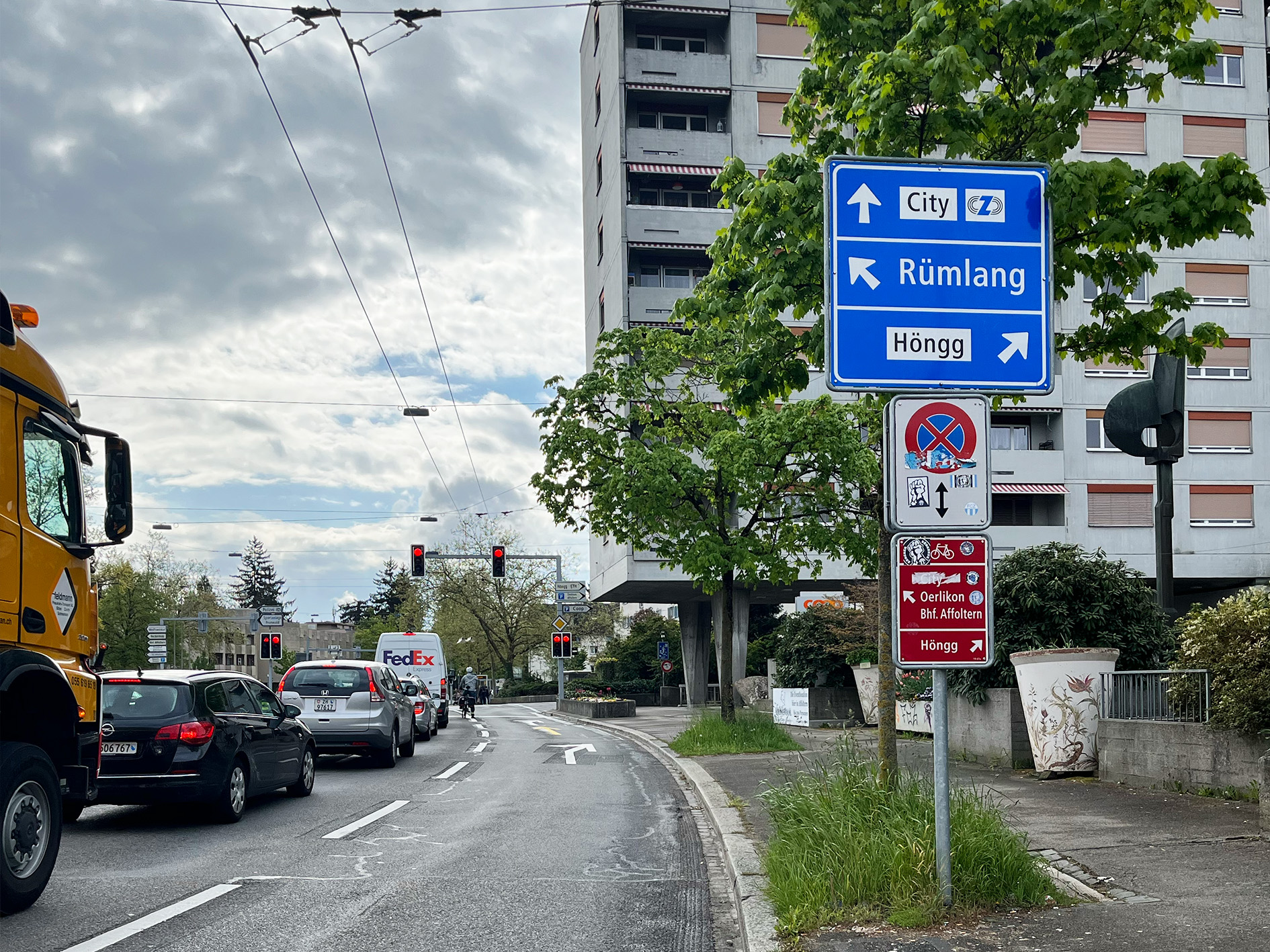 Tram Affoltern auf der Wehntalerstrasse