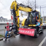 Pro Velo greift in Zürich zum Bagger