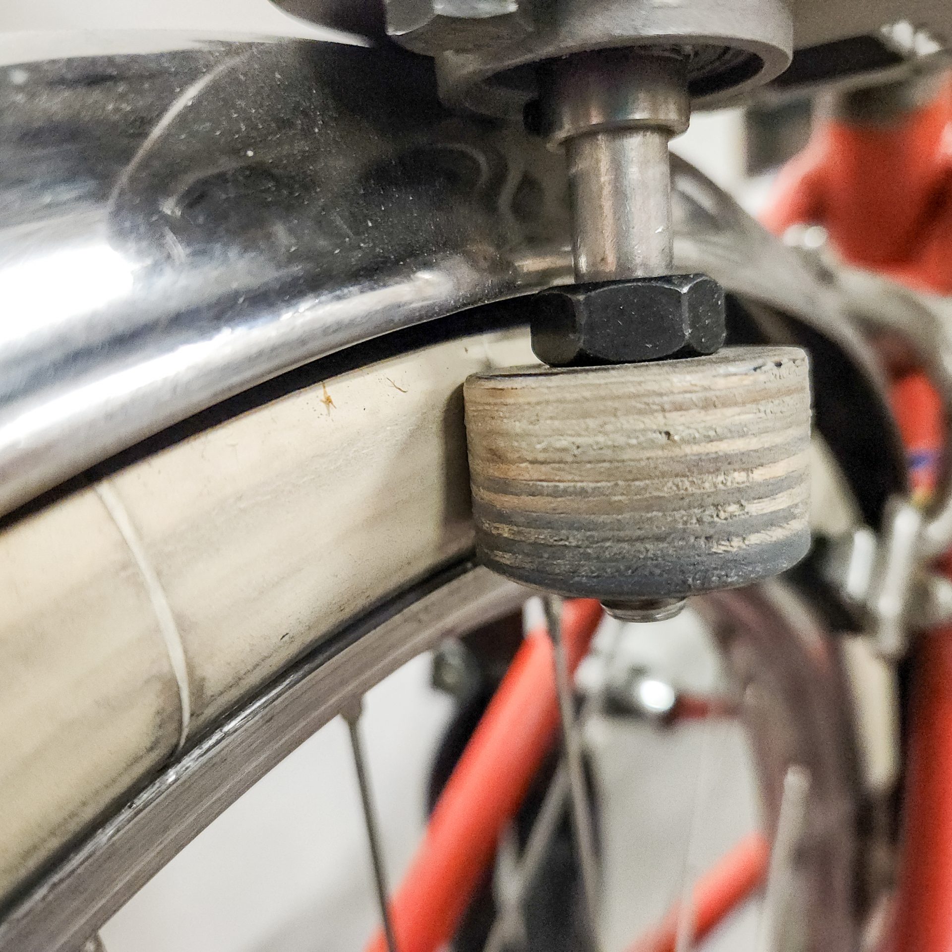 Das Reibband treibt den Mixer an.